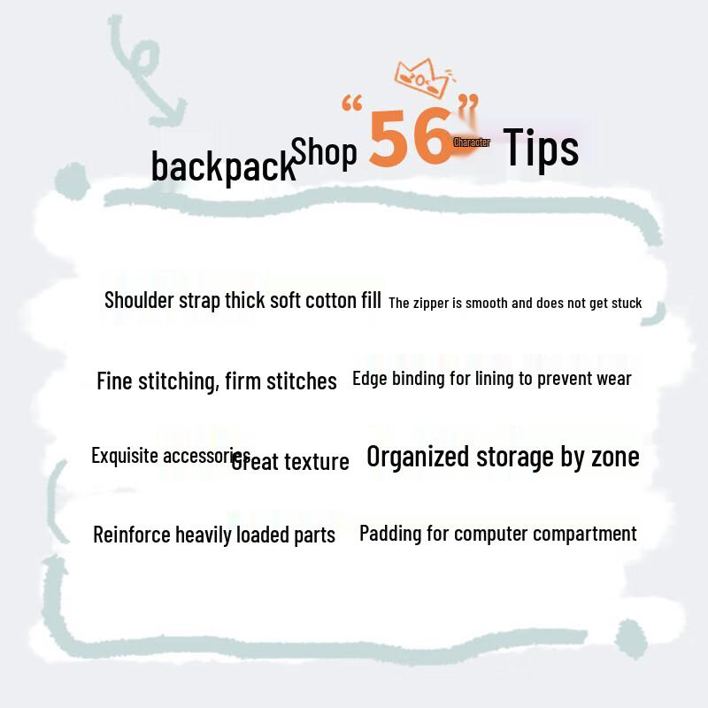 COW Women's Lightweight Water-Repellent Student Backpack