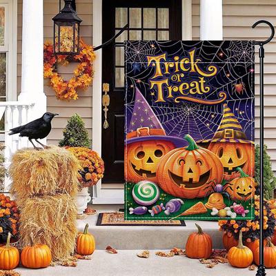 Halloween Background ClothGarden Flags Banners Couplets Day of The Dead Bar Party Atmosphere Flags