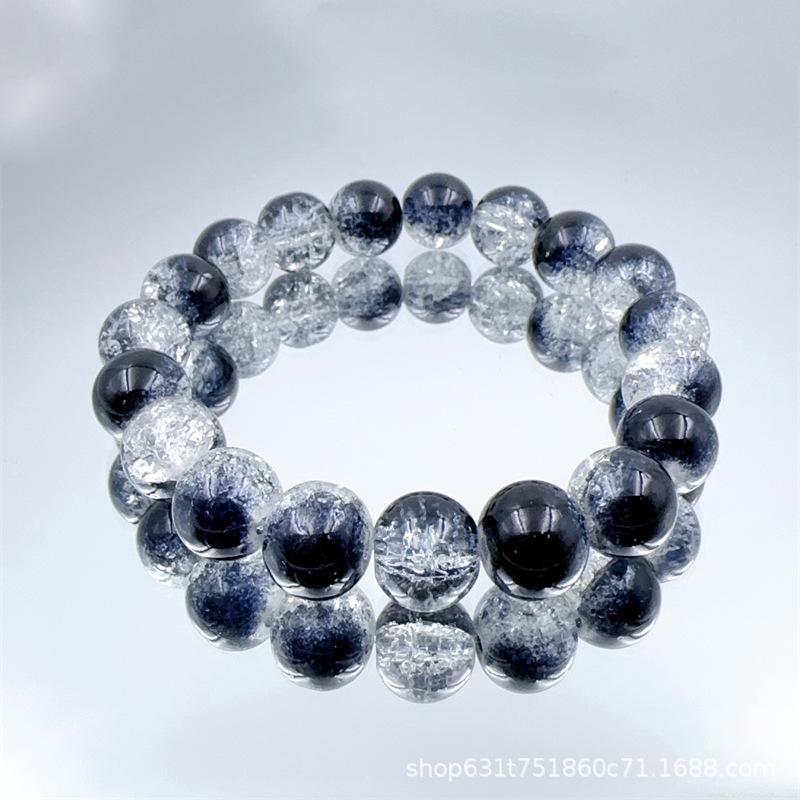 Zibo farbige Glasur Armbänder: Hochwertige, leichte Luxus-Kristallperlen im neuen chinesischen Stil mit Dezhen-Keramik.