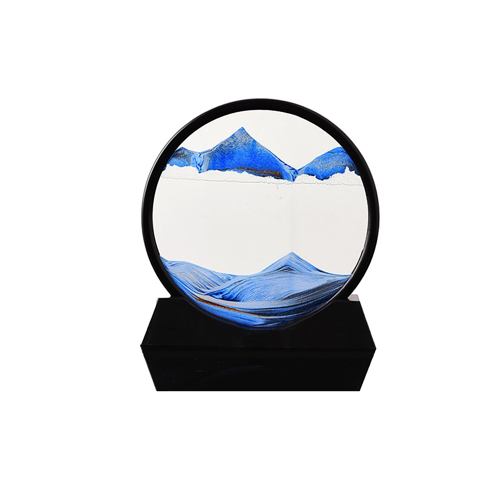 

3D Natural Flowing Sand Picture Движущаяся крупа 50 мл One Size синий