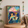 Disney Aladdin Jasmine Genie Oil Painting Art Set Handmade Diy Gift Home Decoration