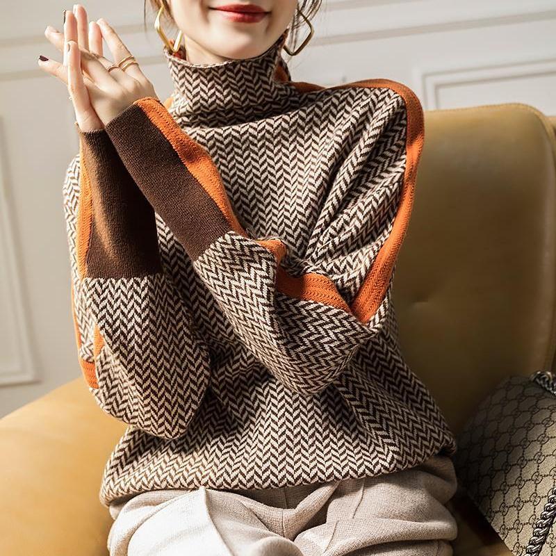 Podzimní Zimní Pulovr Svetr pletené svetry dámské móda 2022 Postavy Vlna Spodní Ženský rolák