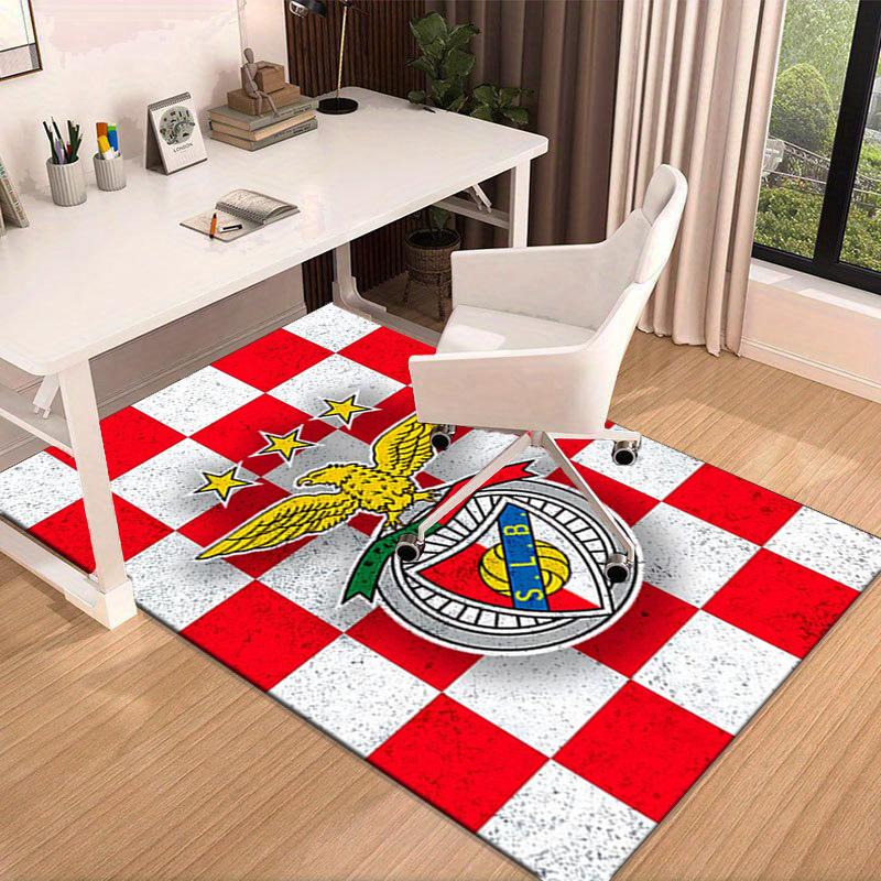 Ben Football Crest Printed Area Rug for Office, Chair Rug, Decorative Carpet Floor Mat, Large Size Fan gifts Christmas gifts