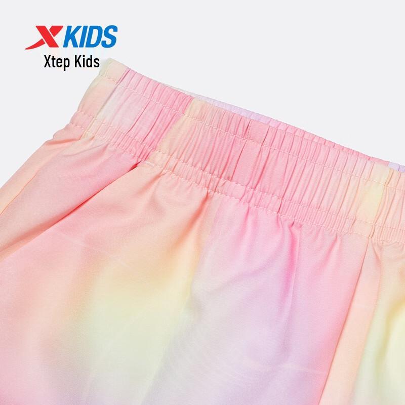 Xtep Girls' Quick-Dry Elastic Woven Capri Pants