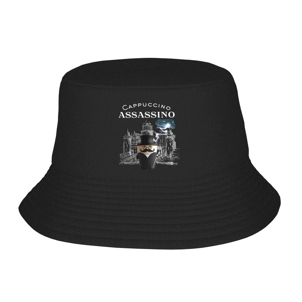 Street Ballerina Cappuccina Italian Brainrot Meme Bucket Hat Unisex Foldable Outdoor Fisherman Caps Bob