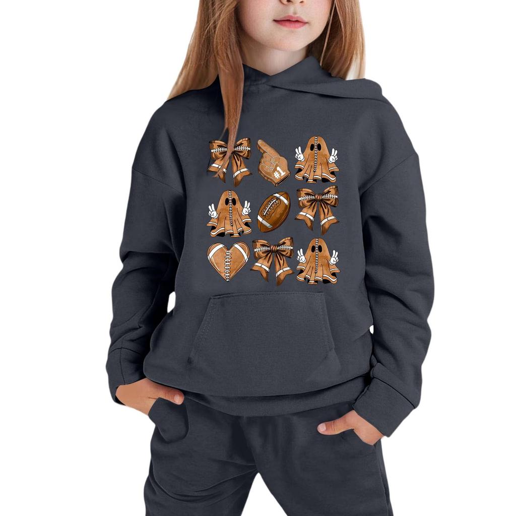 Kids Hoodie Halloween Print Pullover Sweatshirt Long Sleeve Casual Hooded Top for Boys Girls Soft Comfortable Fabric