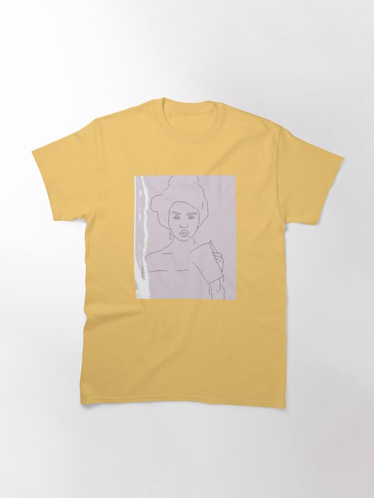 Selena Gomez Coffee Drawing Classic T-Shirt