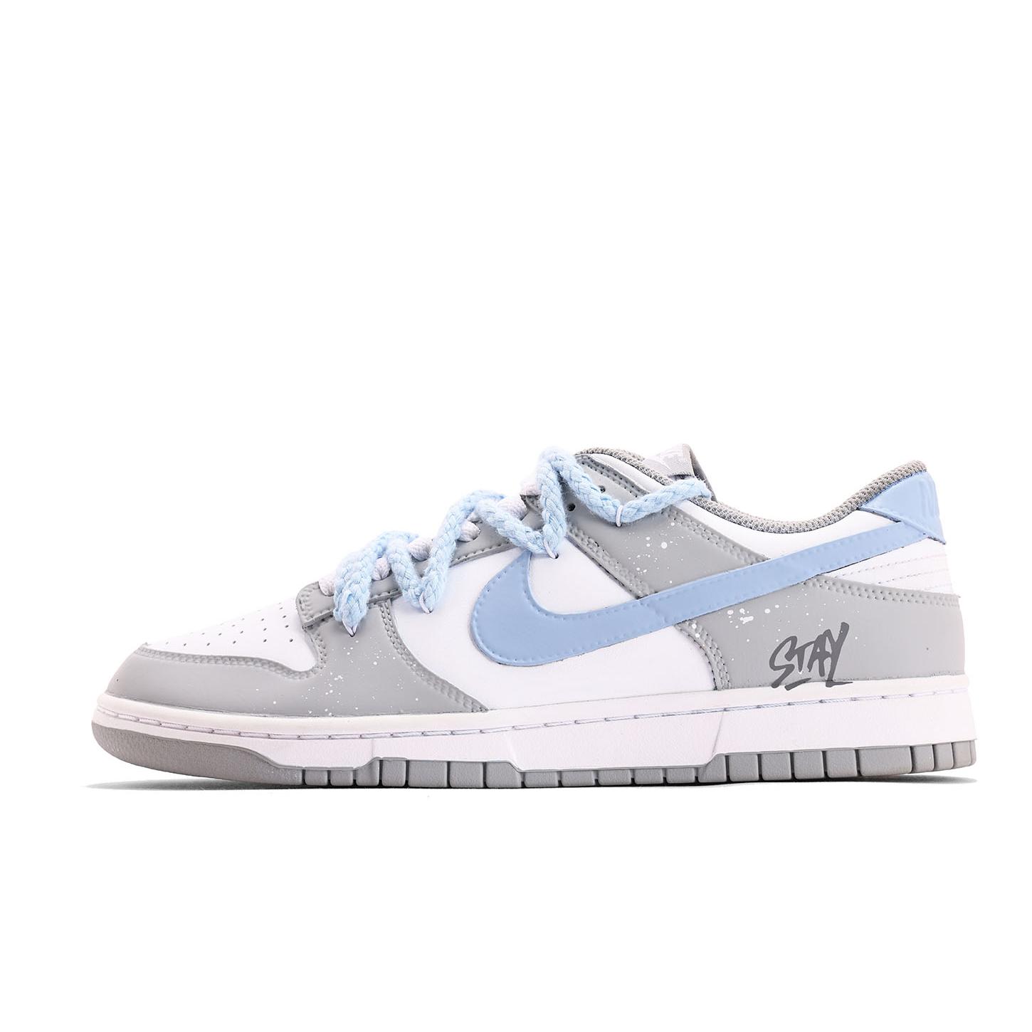 Nike Dunk Coverage Low top Skateboard Shoes Unisex White Gray HF5441-105(Team59-) 42.5