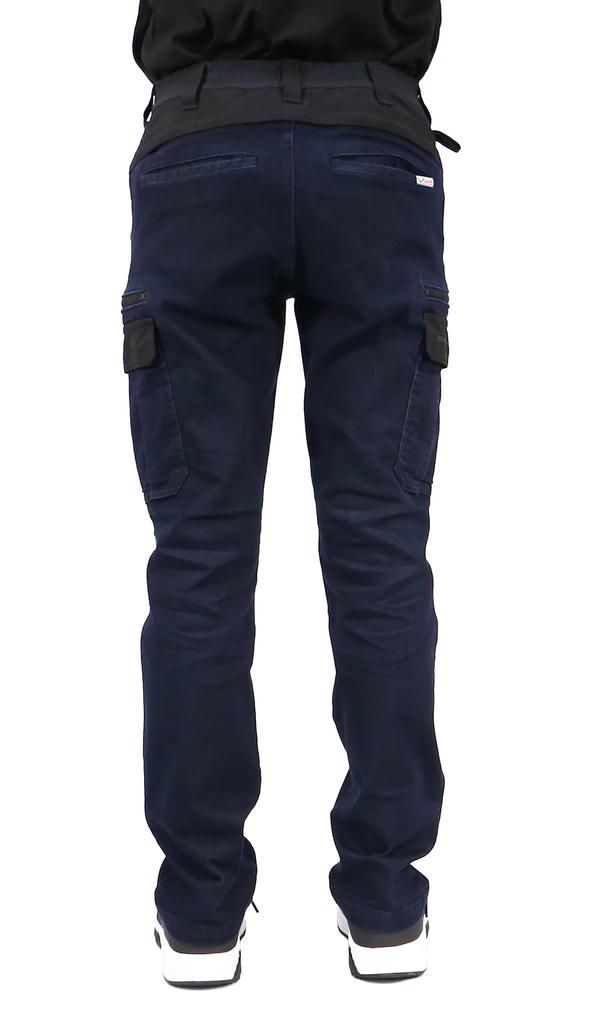 BLACK KITE Slim Fit Cargo Size LL [CO-COS] RKN-6983 [ROCKEN TOKYO] Pants, Indigo,