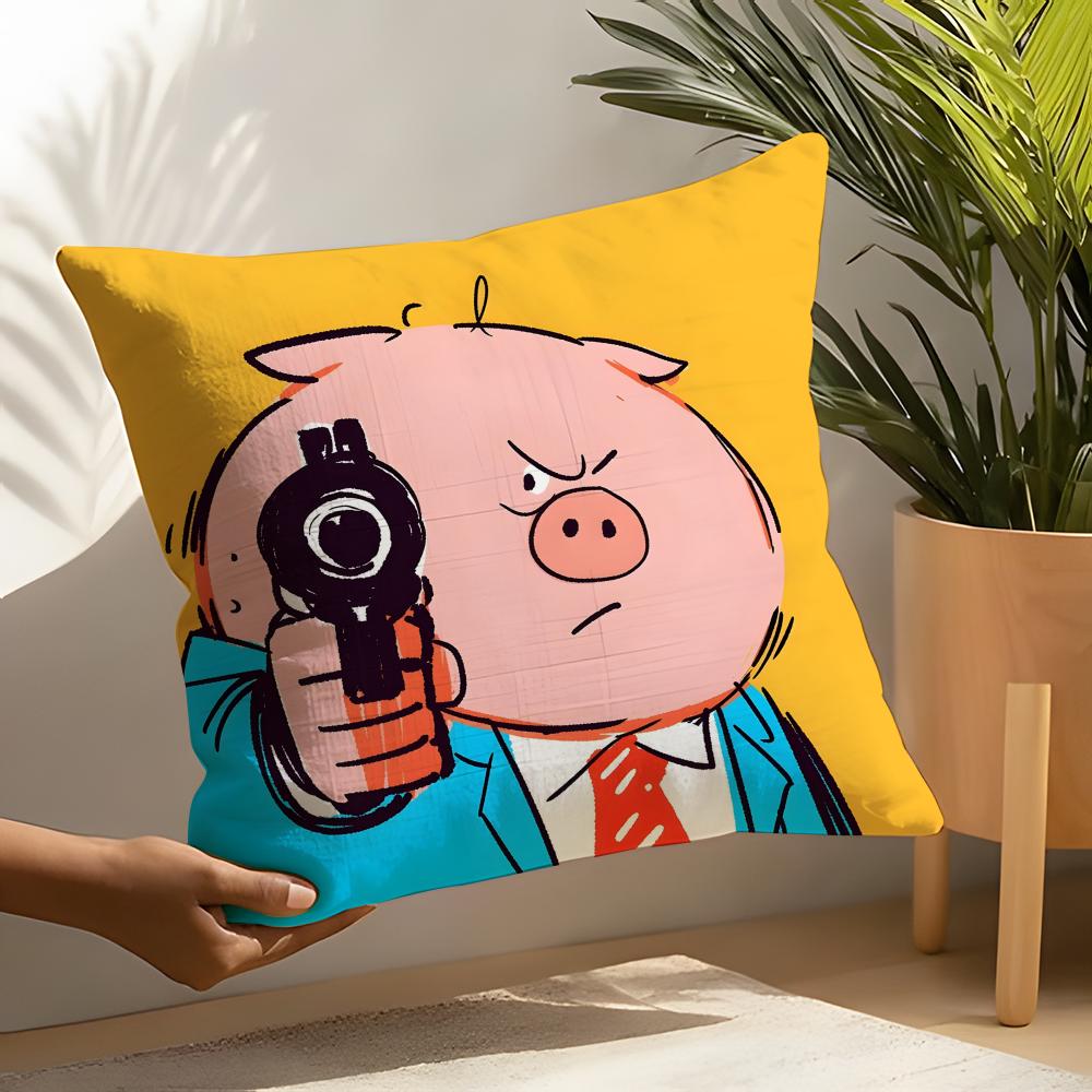Cute Animal Gang Cool Pillow Case Home Living Room Decoration Linen Pillow Cases Cushion Cover