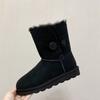 Winter Women Men Real Sheepskin Snow Boots Classic Natural Fur Wool Lined Short Ankle Boots  2026 New Design Warm Non-slip Shoes