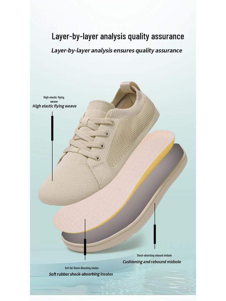 Pánské prodyšné barefoot tenisky plus size pro venkovní běh a cyklistiku