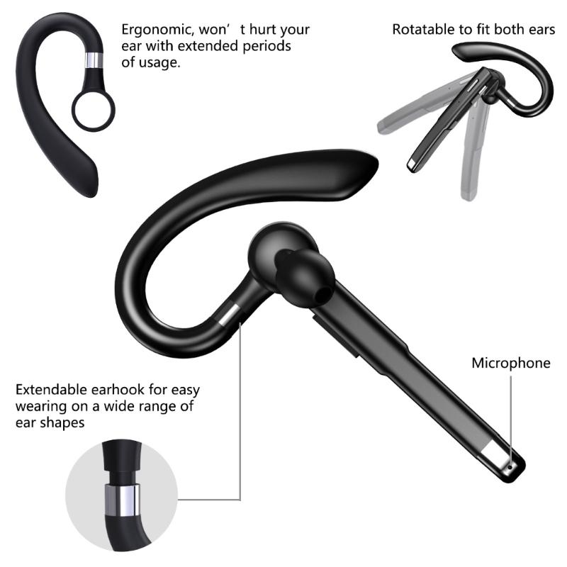 Over Ear Headphone Running Ear Hook Headset BLE 5.1 for Exercise Workout Gym for Android Phones