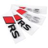 3D Alloy Adhesive Black Car Trunk Number Letters Stickers For Audi RS A3 A4 A5 A6 A7 A8 Logo Emblem Nameplate Badge Accessories