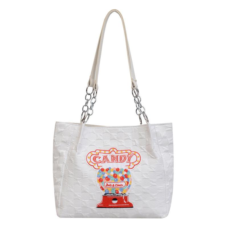 Stylish Canvas Shoulder Bag For Women With Spacious Design And Trendy Fall Colors