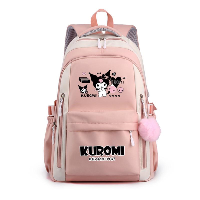 Melody Joint Peripheral Backpack Female Japanese Cute Primary School Students High School Large Capacity Schoolbag