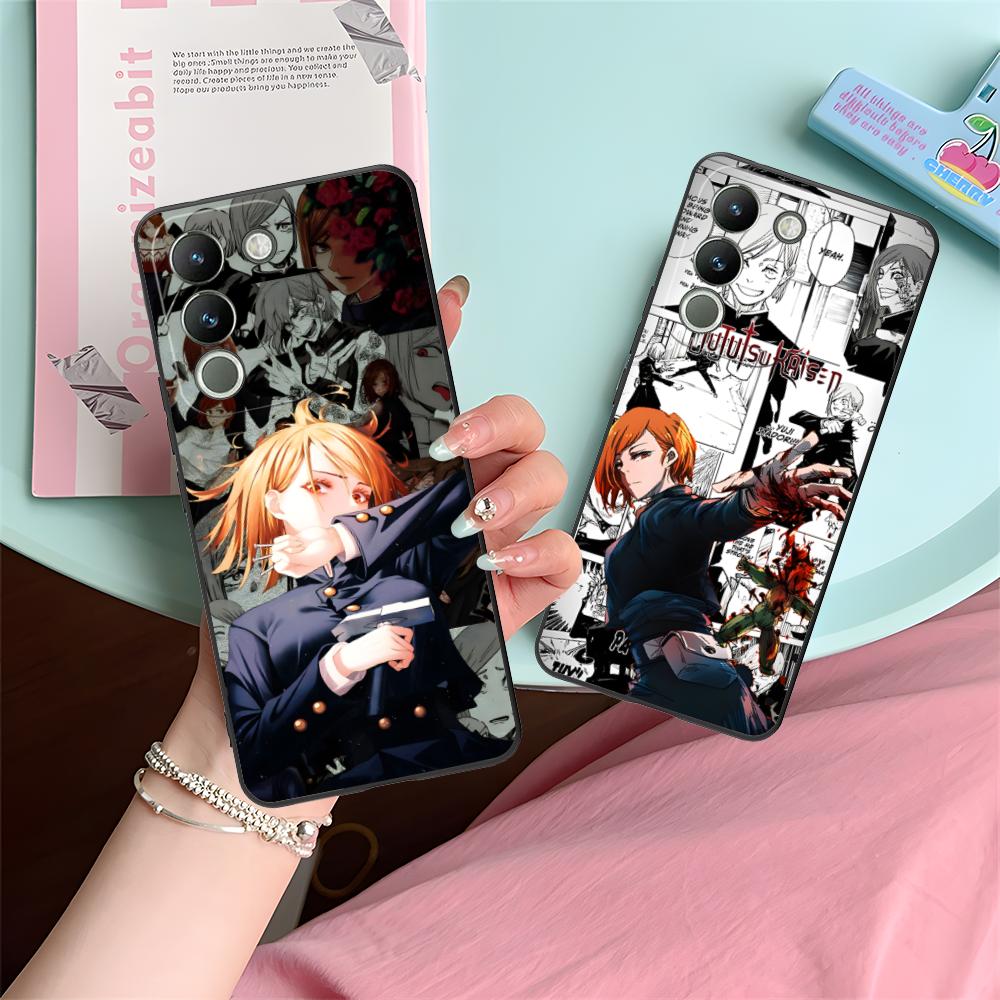 Jujutsu Kaisen Nobara Mobile Phone Case for VIVO V60 V50 V40 V30 V29 V27 V25 V23 Pro Lite 5G Colorful Printing Cover Smartphone