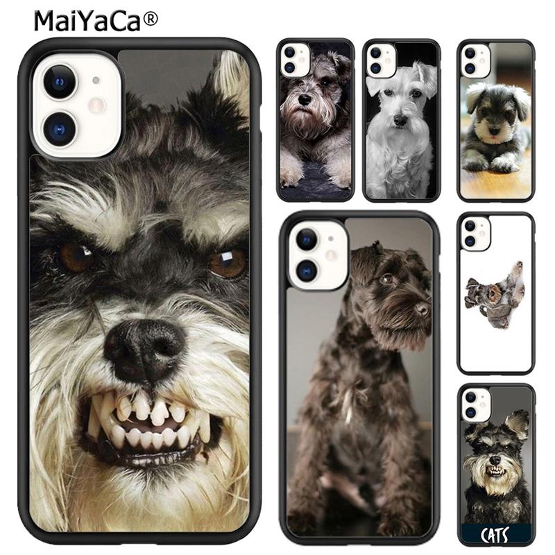 MaiYaCa Cute Miniature schnauzer puppy Phone Case For iPhone 17 Air 16 pro max 15 14 plus 12 13 Shell Cover coque