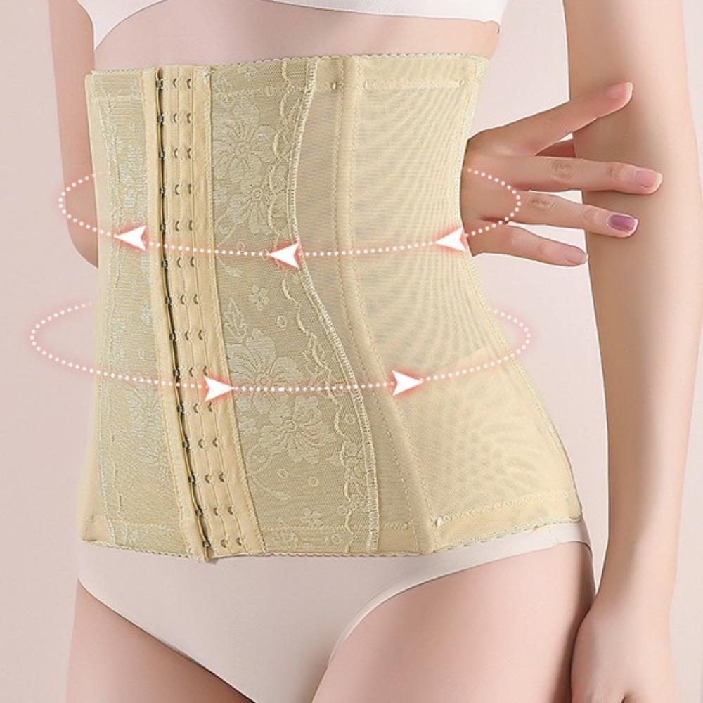 Slimming Waist Trainer Belt Abdominal Lace Flower Training Belt Tummy Control Shapewear  Workout