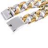 Pulseira de Corrente Curb Cubana Cor Ouro Prata Pesada 26MM Homens Mulheres Hiphop Arco-íris Aço Inoxidável Biker Moto Pulseira Joia