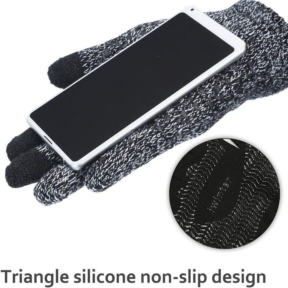 Outdoor Sport Sport Cycling Gloves Full Finger Mittens Knitted Wool Mitts Touch Screen Gloves