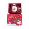 Santa Claus Ceramic Mug Christmas Gifts Coffee Cup with Gift box and spoon Rabbit doll Breakfast Milk Cup Home/Office Water Cup