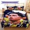Borussia Dortmund Bellingham Collage Giocatore Set Biancheria da Letto Bundesliga Calcio Copripiumino Tifoso di Calcio Camera da Letto Arredamento Casa Biancheria da Letto