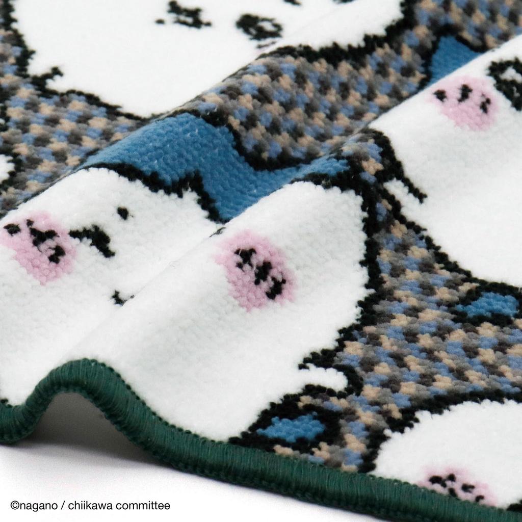 Chiikawa Towel Handkerchief Blue Chenille Weave Packaged Cute 25 X 25 Cm 41-5070250 Approx.