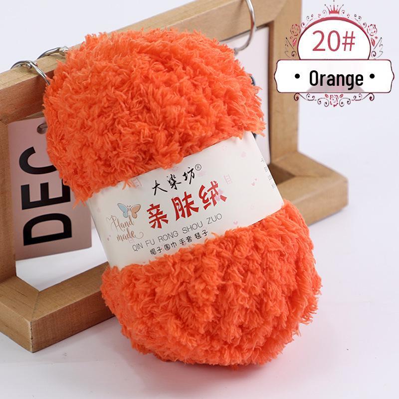Coral Fleece Yarn Ball - DIY Handmade Baby Yarn for Towels, Scarves, and Woven Bags.