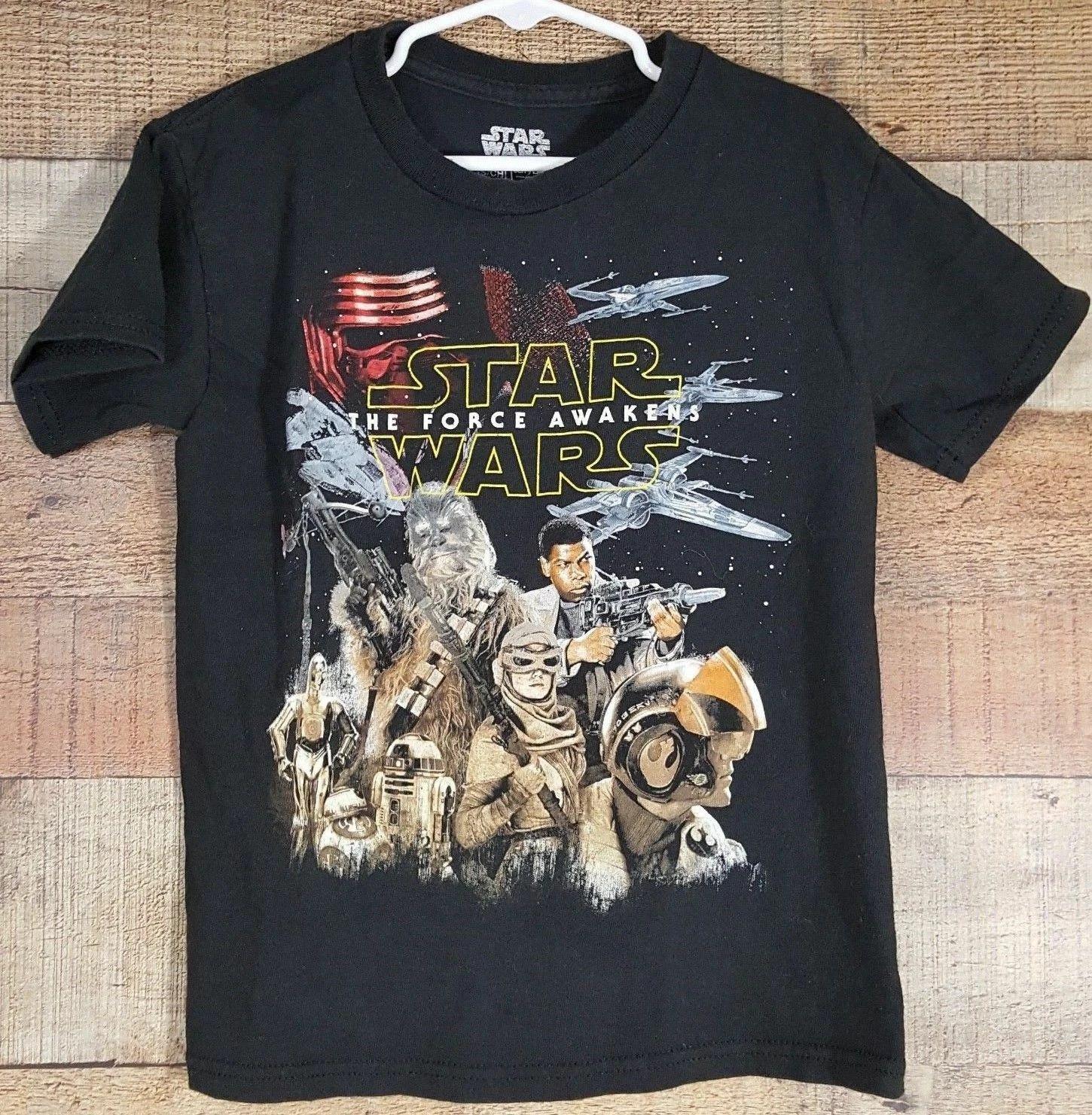 Star Wars Boy s T-Shirt Black Size Small TR17 L