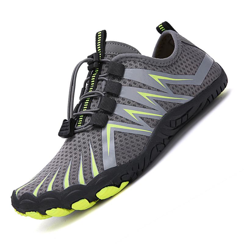

Женские босоногие пляжные аква-туфли Мужские быстросохнущие туфли для водных видов спорта Легкие дышащие уличные кроссовки для вейдинга для серфинга рыбалки 46 серый