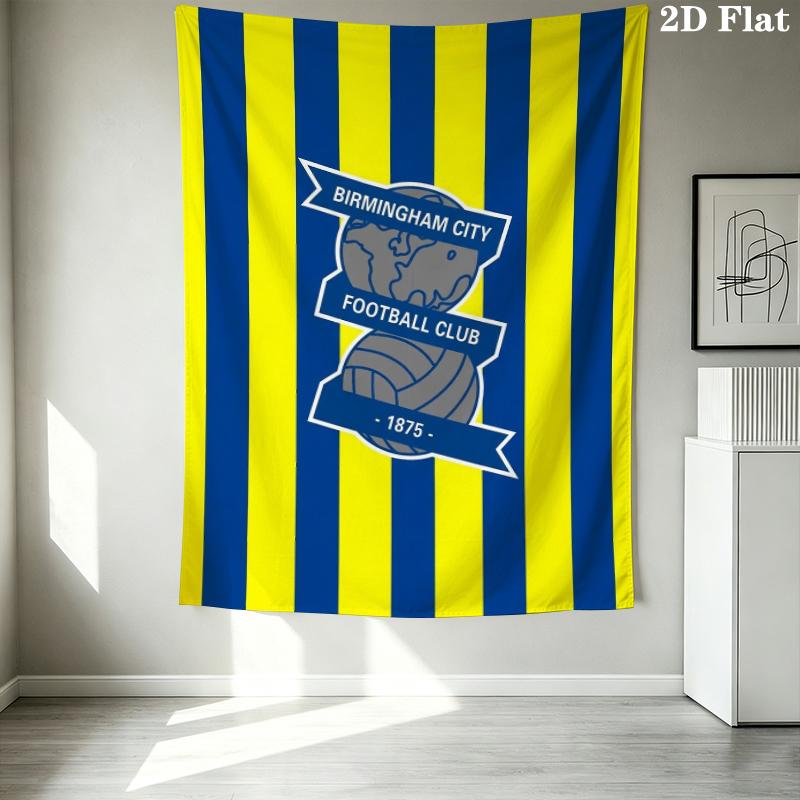 Birmingham City FC Wall Tapestry Aesthetic Wall Hanging Printed Fabric Blanket Decorative Tapestries for Bedroom Living Room Home Decor