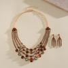 Heavy Industry Diamond-encrusted Multi-layer Oval Necklace Medieval Temperament Clavicle Chain Light Luxury Necklace
