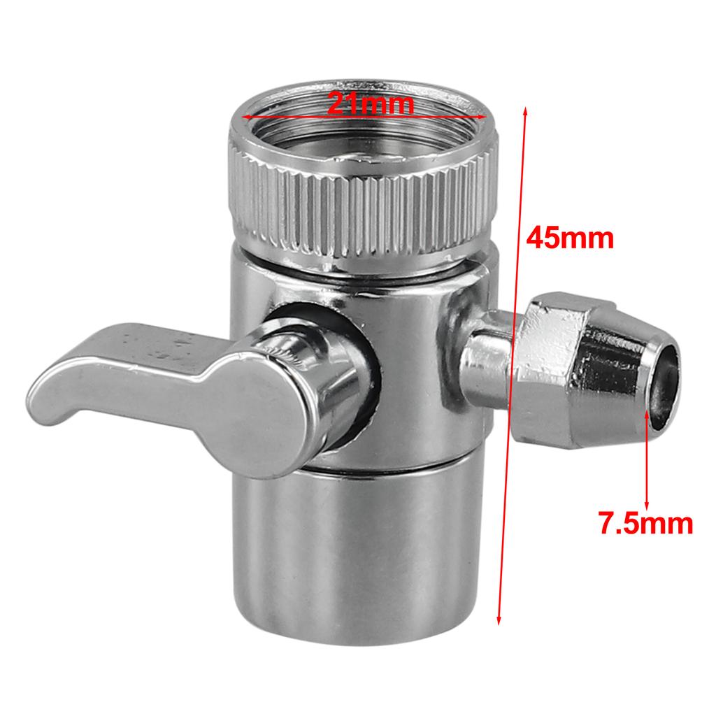 Innovative Faucet Diverter Solution Made from Zinc Alloy Material Switch Between Two Outputs Effortlessly at Home