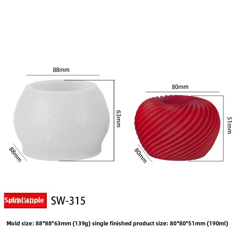 1PCS Spiral Apple Silicone Cake Mold for Mousse Dessert Baking Reusable Party Kitchen Tools Food Grade Baking Mold for Home чистый