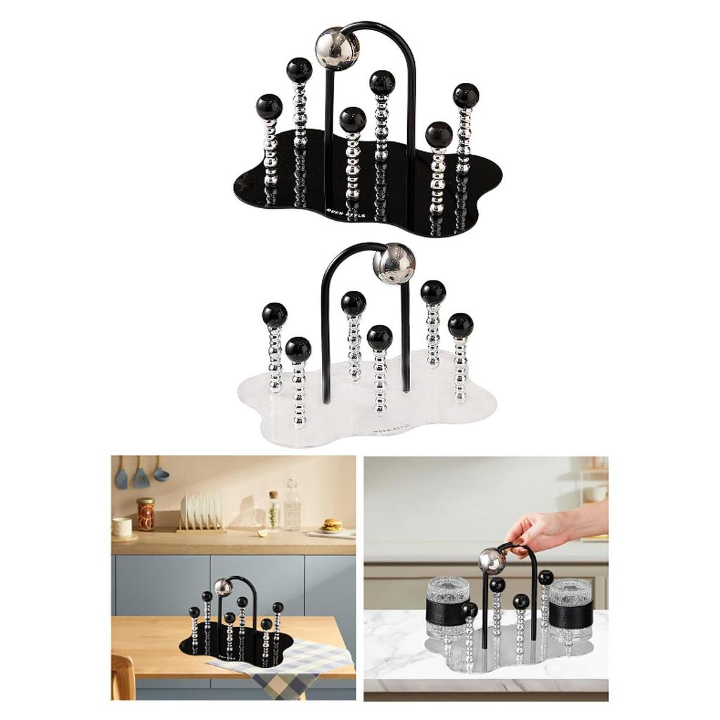 Cup Drying Rack 6 Cup Drainer Tumbler Dryer to Clean Ornament with Handle Mugs