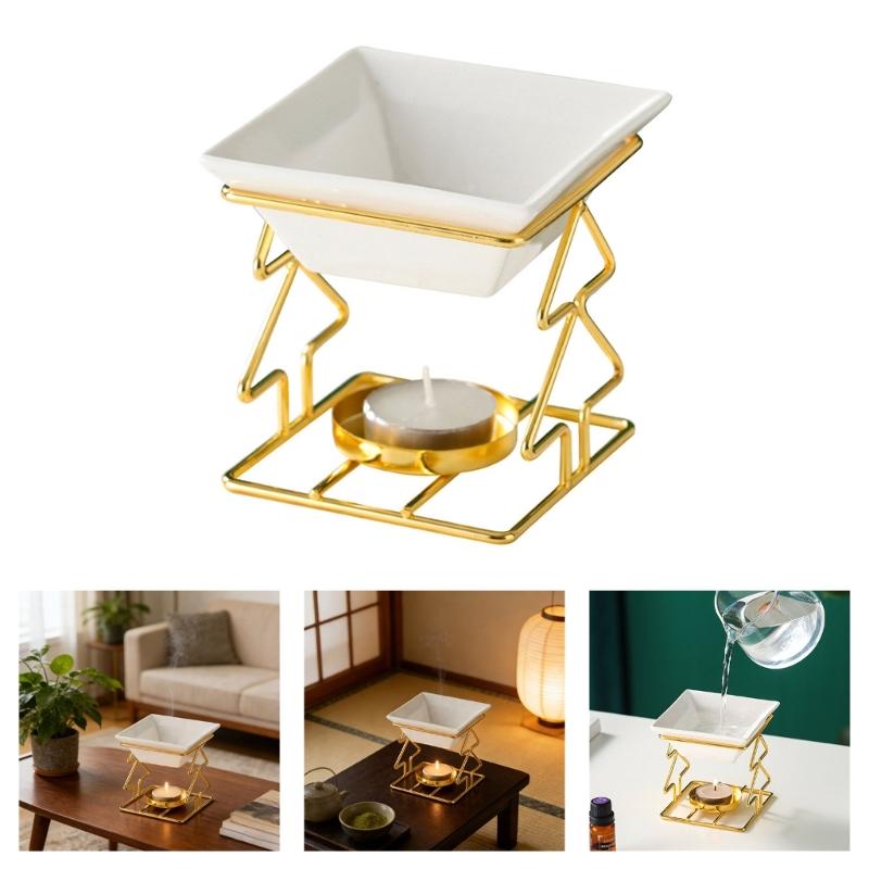 Podgrzewacze do wosku Kominki do olejków eterycznych,Kominki do olejków Podgrzewacz do wosku na tealight Uchwyt do aromaterapii Dyfuzor zapachowy do świec