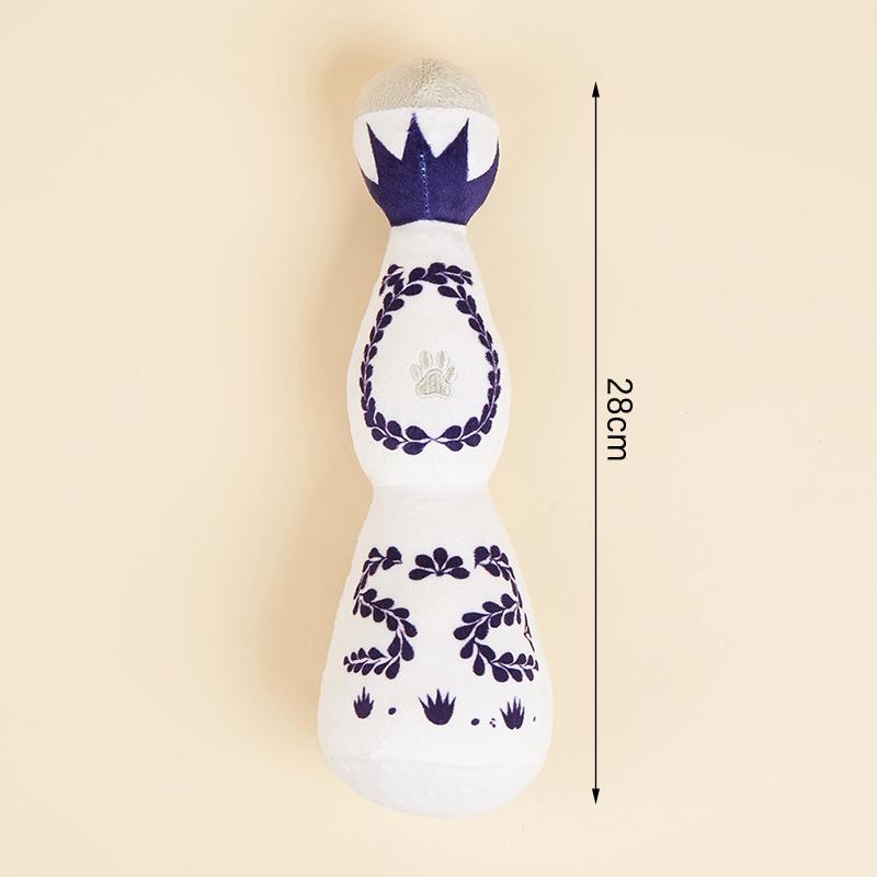 Pet Talking Plush Colorful Enamel Wine Bottle Shape Dog Cat Pet Plush Talking Toy