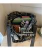 Women's Large Camouflage Canvas Tote - Versatile, Fashionable Handbag for Commuting