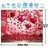 2D Flat Printing Valentine's Day Heart Balloon Wall Backdrop