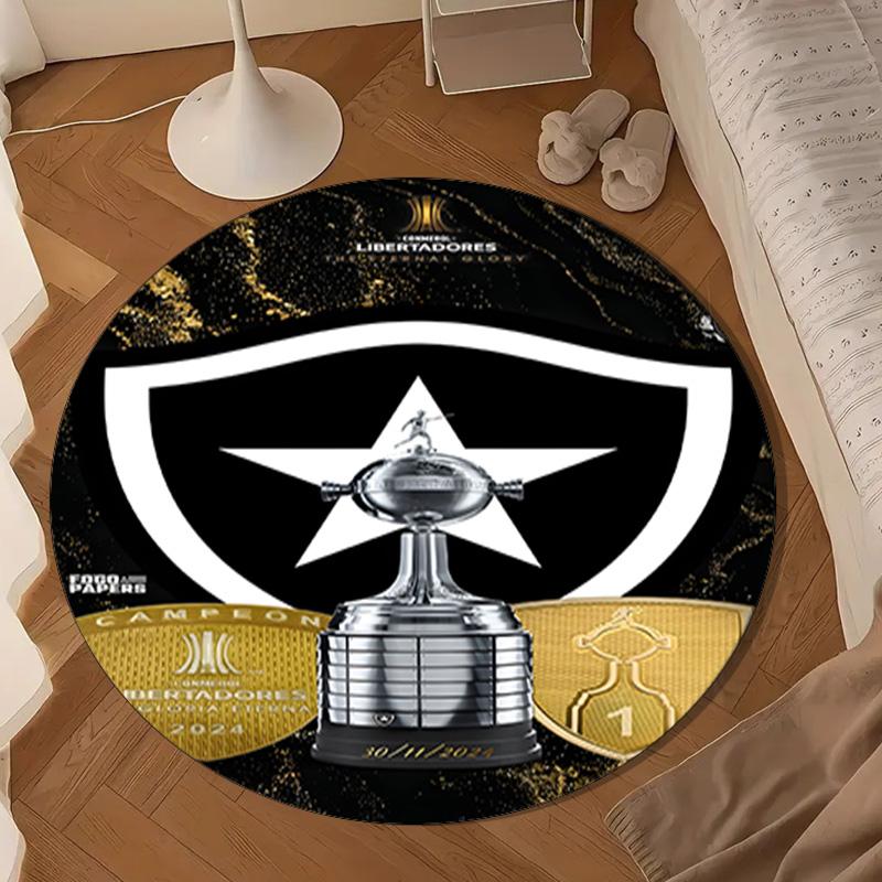 1PC rug Botafogo Football Club Round mat Home Decor, Chair rug For livingroom,Bedroom, doormat home decor Birthday Gift Christmas Gifts