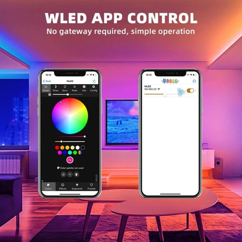Dimmable LED Light Remote Controller 8266 WLED Digital LED Strips Controller