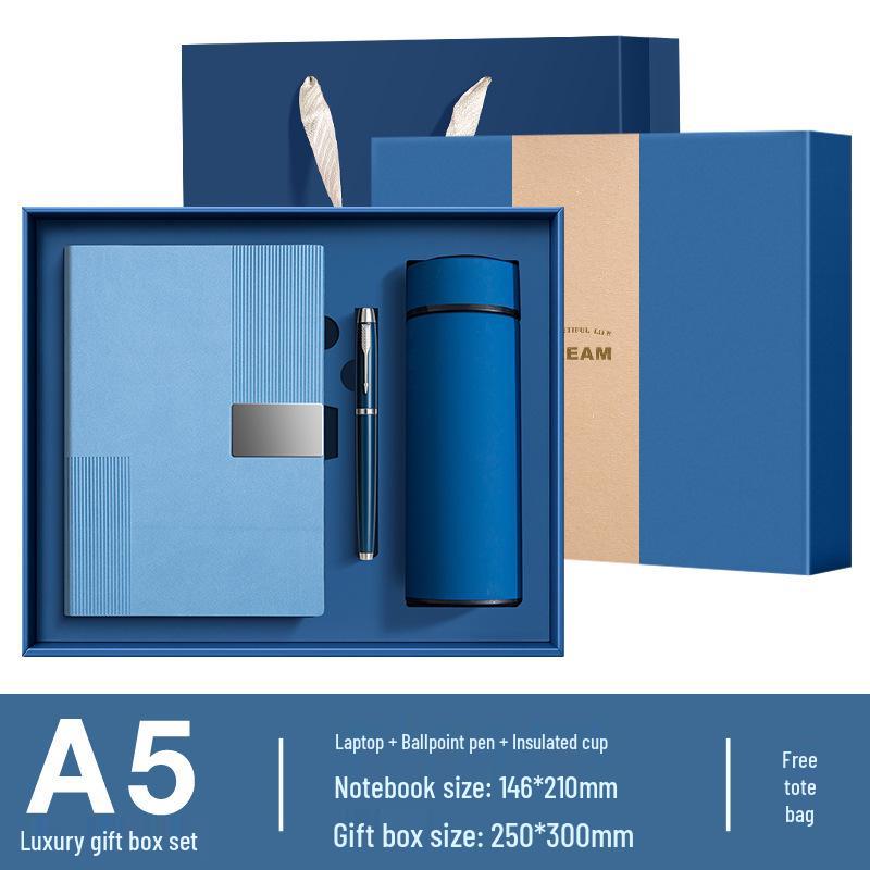 Customizable Cross-Border Gift Set: Notebook & Thermos for Office Meetings & Daily Use