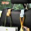 2PCS Cartoon Cute Car Seat Hook Clip, Backrest Headrest Hook Rear Seatback Multifunctional Car Interior Accessories
