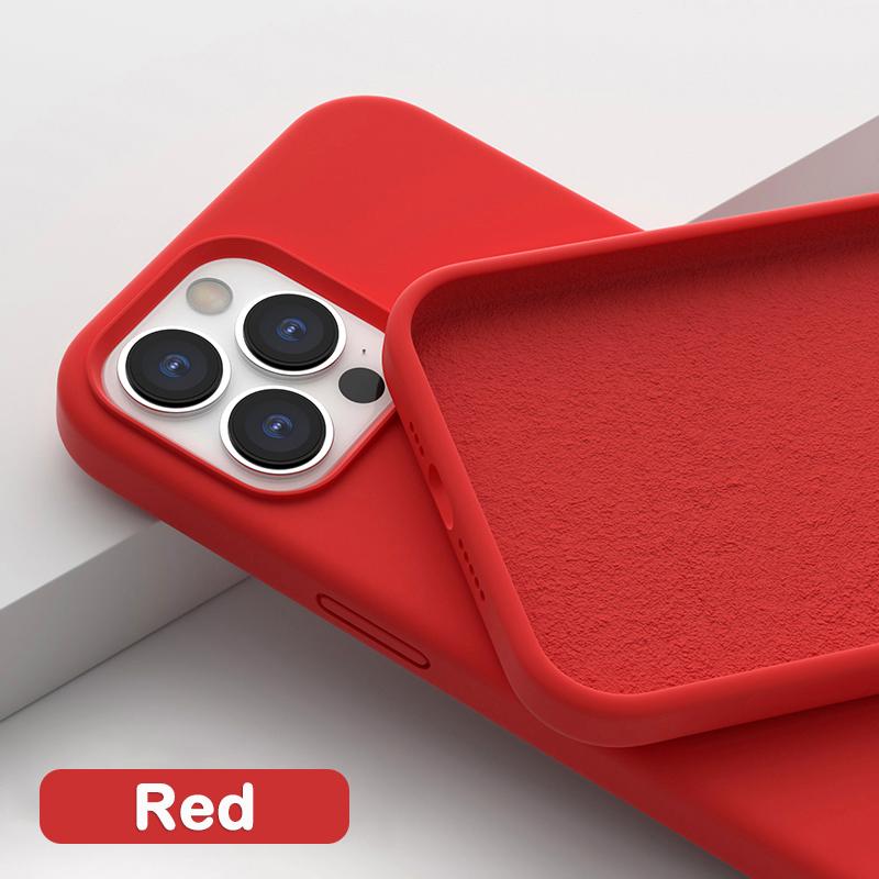 Θήκη Υγρής Σιλικόνης Για Apple iPhone 11 13 12 14 Pro Max Mini Θήκες Κινητού 7 8 Plus X XR XS Max Μαλακό Κάλυμμα Αξεσουάρ