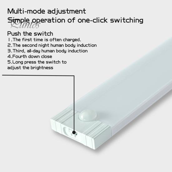 Wireless LED Closet Light Soft Glow Flicker Free Wide Sensing Angle Rechargeable Motion Sensor Light Bedside Lamp