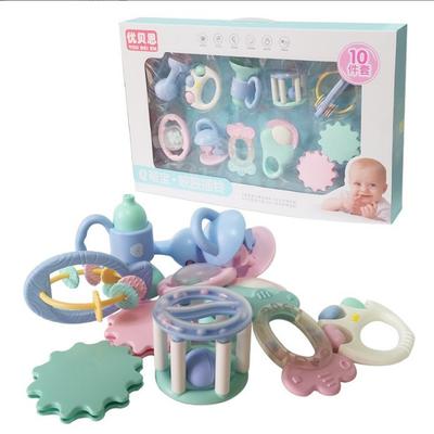 Ubain Baby Educational Rattle Toy Hand Rattle Child Toothpaste Can Bite The Ball Baby Grinding Teeth Newborn