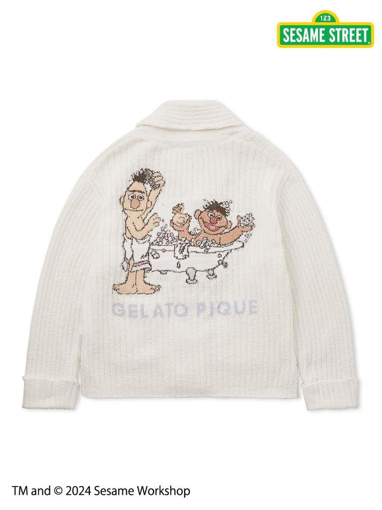 Gelato Pique Sesame Street Unisex Motif JQD Shawl Cardigan PUNT245060 OWHT