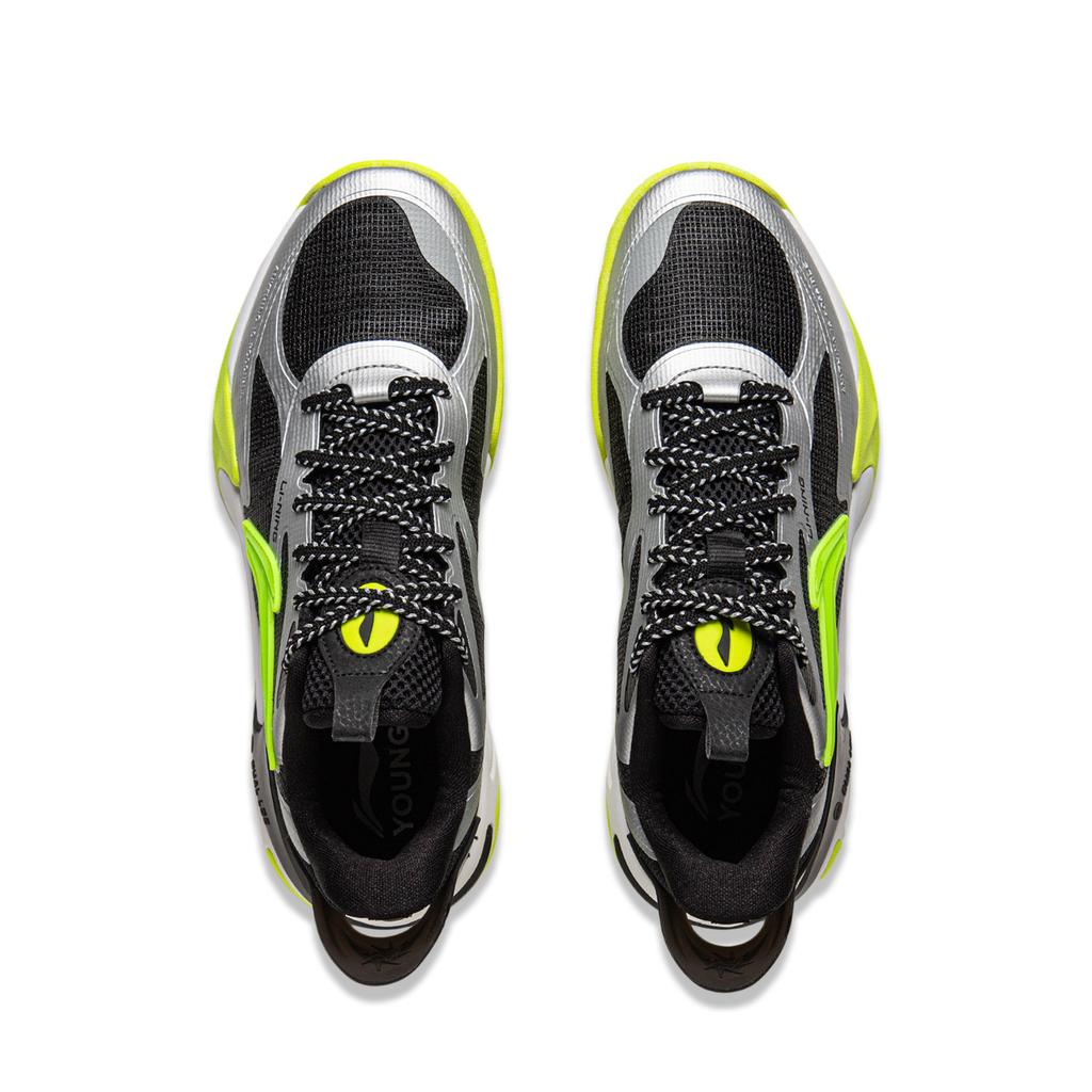 Li Ning Kids Wind Shadow 2.0 Basketball Series Classic Comfortable Fashion Lightweight Shock Absorption Low Top Basketball Shoes YKBV032-3