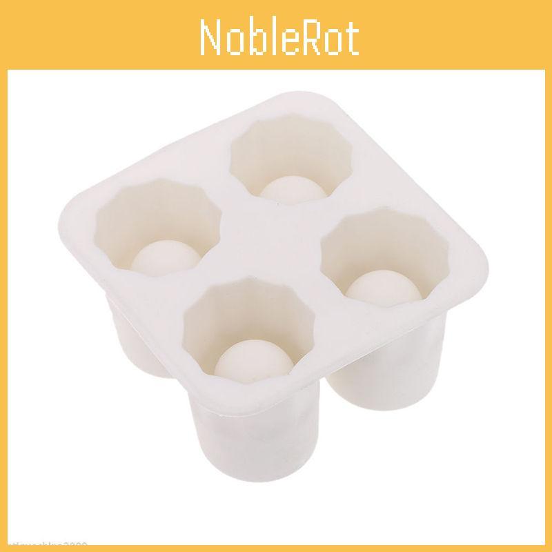 Kreativ 4-delad Isbit Shot Silikon Shotsglas Frysformar Bricka För Evenemang